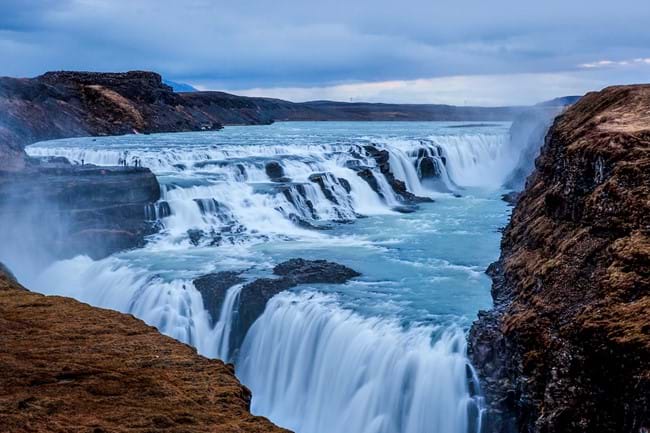 Gullfoss is a part of the Golden Circle and magical nights trip